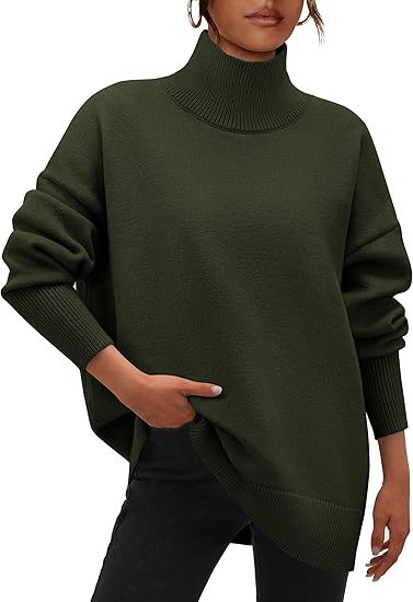 Damer Oversized Tröja med Ståkrage Mirla-Eva Jonsson