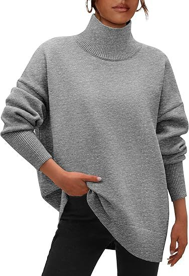 Damer Oversized Tröja med Ståkrage Mirla-Eva Jonsson