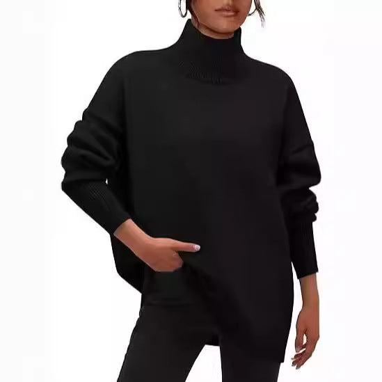 Damer Oversized Tröja med Ståkrage Mirla-Eva Jonsson