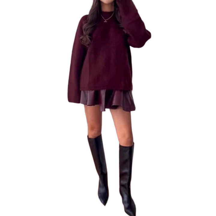 Damer Oversized Tröja med mjuk Mohair-blandning Mirla-Eva Jonsson
