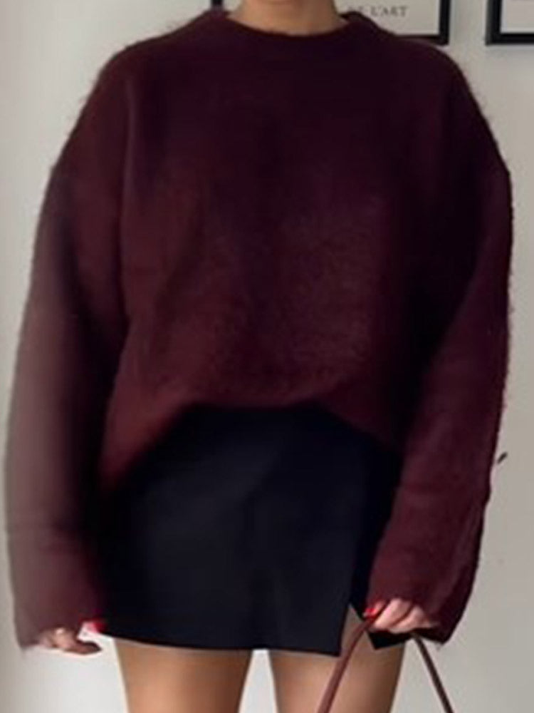 Damer Oversized Tröja med mjuk Mohair-blandning Mirla-Eva Jonsson