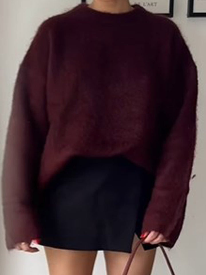 Damer Oversized Tröja med mjuk Mohair-blandning Mirla-Eva Jonsson