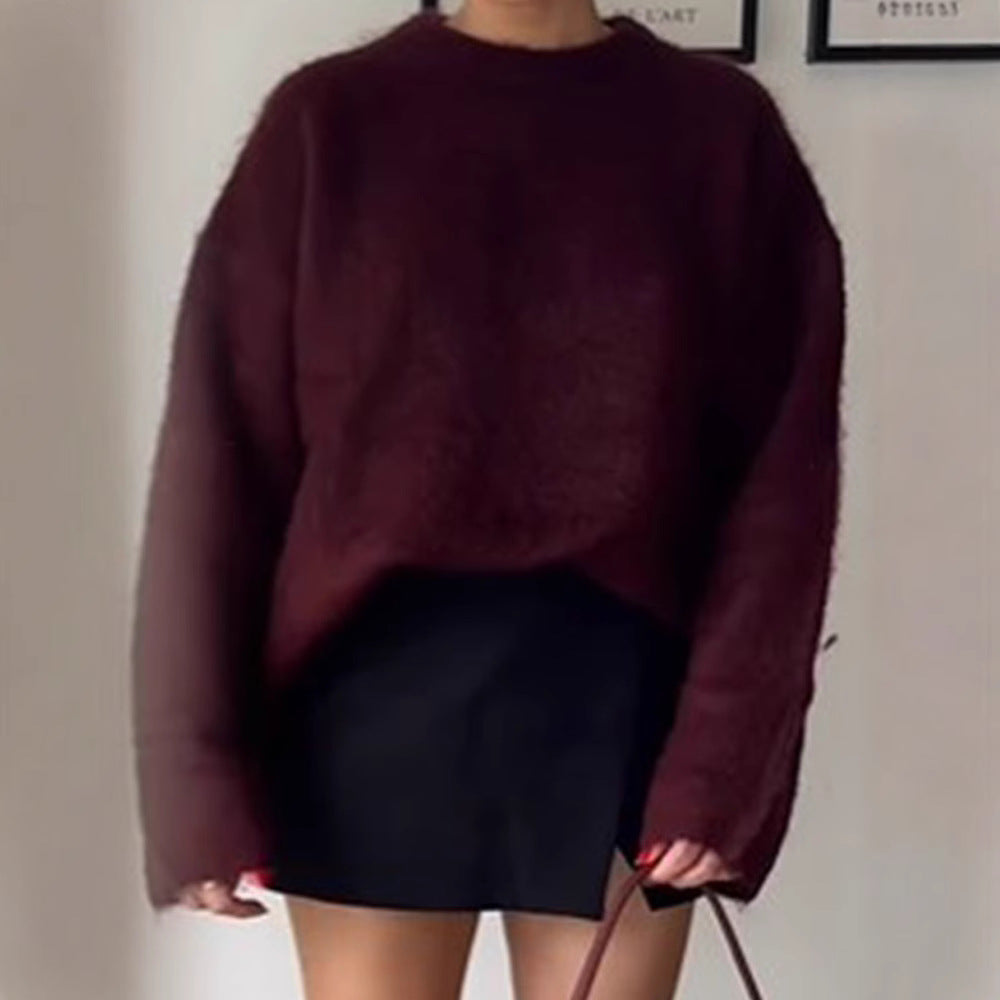 Damer Oversized Tröja med mjuk Mohair-blandning Mirla-Eva Jonsson
