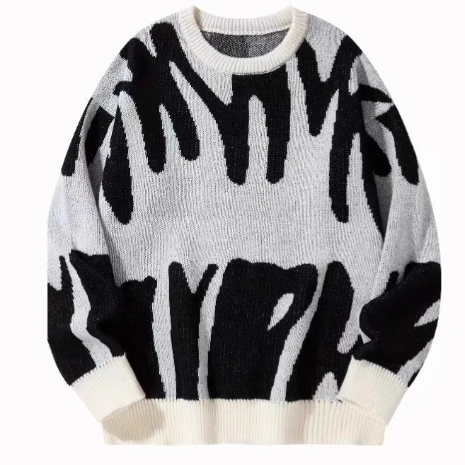 Damer Oversized Tröja med spännande mönster Mirla-Eva Jonsson