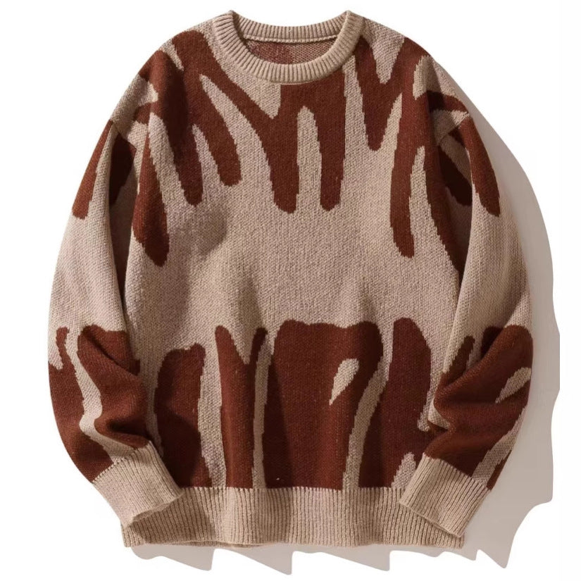 Damer Oversized Tröja med spännande mönster Mirla-Eva Jonsson