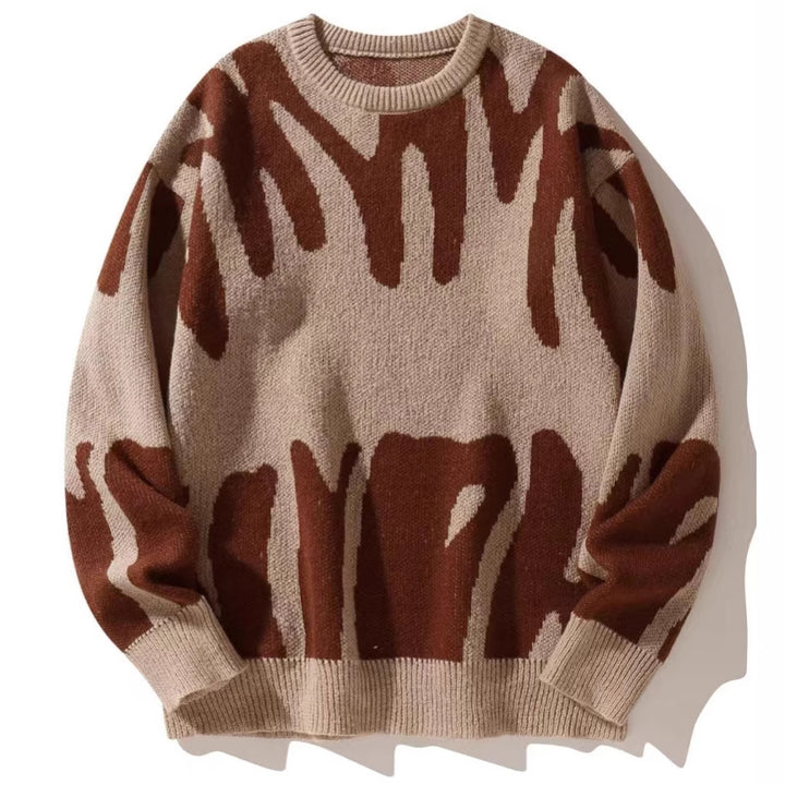 Damer Oversized Tröja med spännande mönster Mirla-Eva Jonsson
