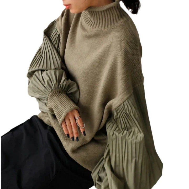 Damer Oversized Tröja med strukturerade Puffärmar Mirla-Eva Jonsson