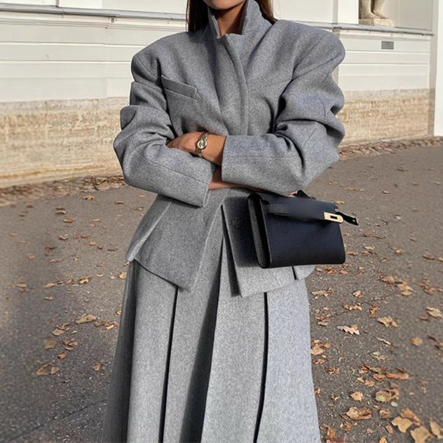 Damer Oversized Ullblazer i Smart-Casual-Stil Eva Jonsson-Eva Jonsson