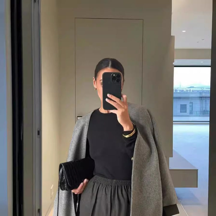 Damer Oversized Ulljacka Eva Jonsson-Eva Jonsson