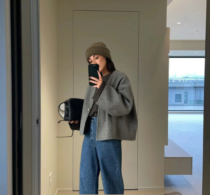 Damer Oversized Ulljacka Eva Jonsson-Eva Jonsson
