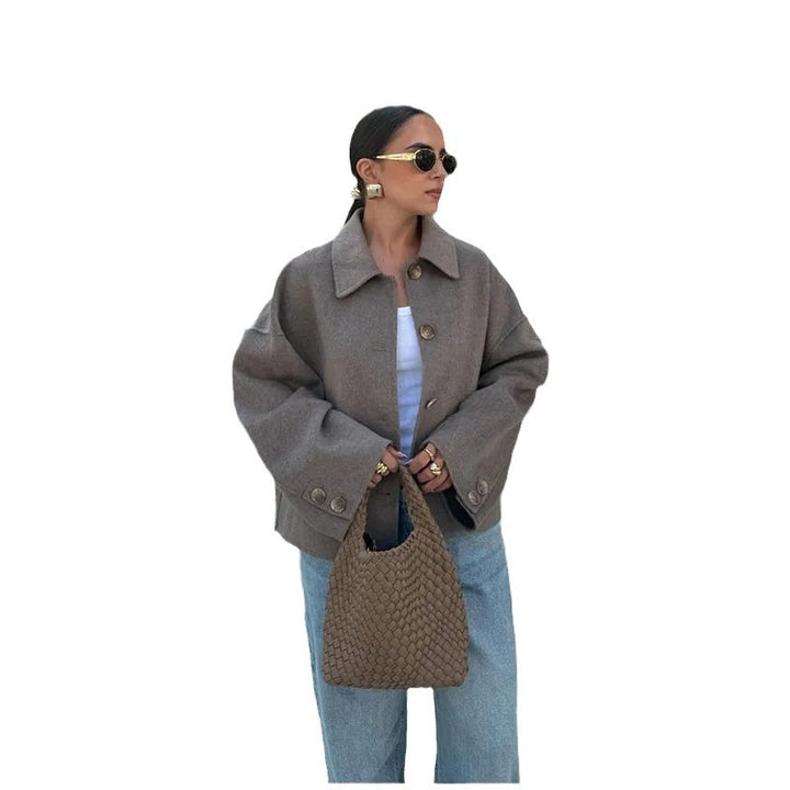 Damer Oversized Ulljacka med knappdetalj Mirla-Eva Jonsson