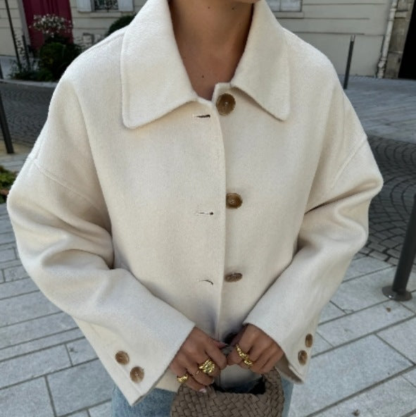 Damer Oversized Ulljacka med knappdetalj Mirla-Eva Jonsson