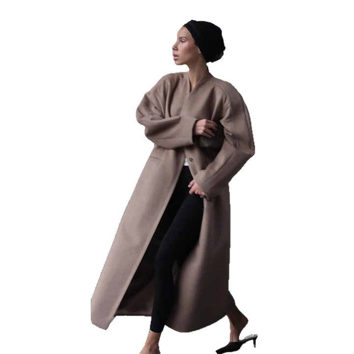 Damer Oversized Ullkappa med diskreta rynkor Eva Jonsson-Eva Jonsson