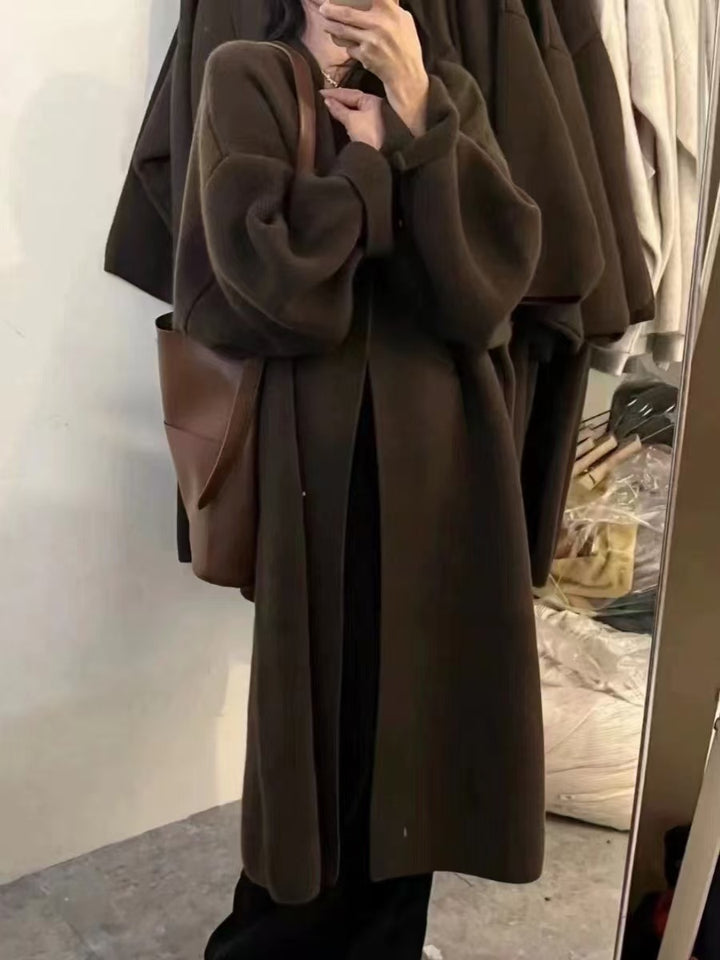Damer Oversized Ullkappa med mjukt innerfoder Mirla-Eva Jonsson