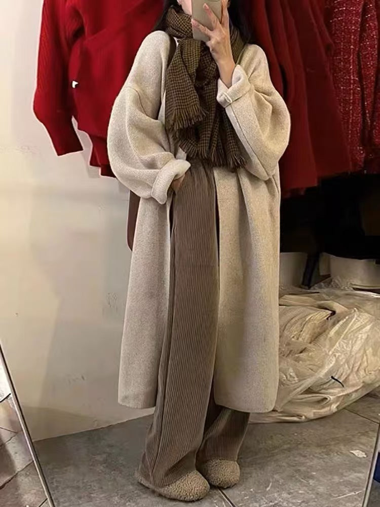 Damer Oversized Ullkappa med mjukt innerfoder Mirla-Eva Jonsson