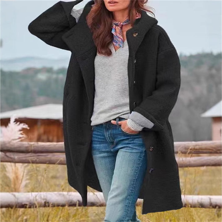 Damer Oversized Ullkappa med sportig snitt och stora fickor Mirla-Eva Jonsson
