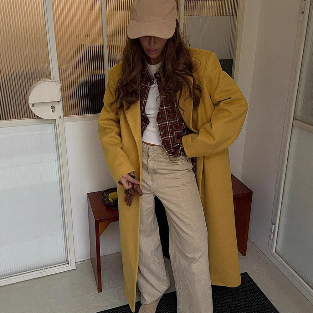 Damer Oversized Ullkappa med stilren snitt Eva Jonsson-Eva Jonsson