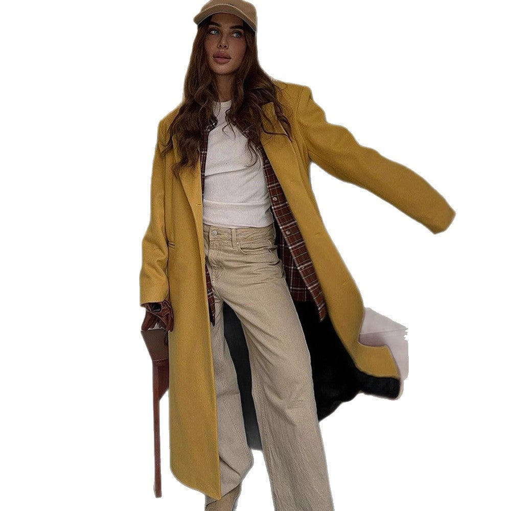 Damer Oversized Ullkappa med stilren snitt Eva Jonsson-Eva Jonsson