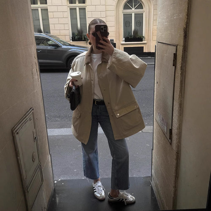 Damer Oversized Utility-Jacka Eva Jonsson-Eva Jonsson