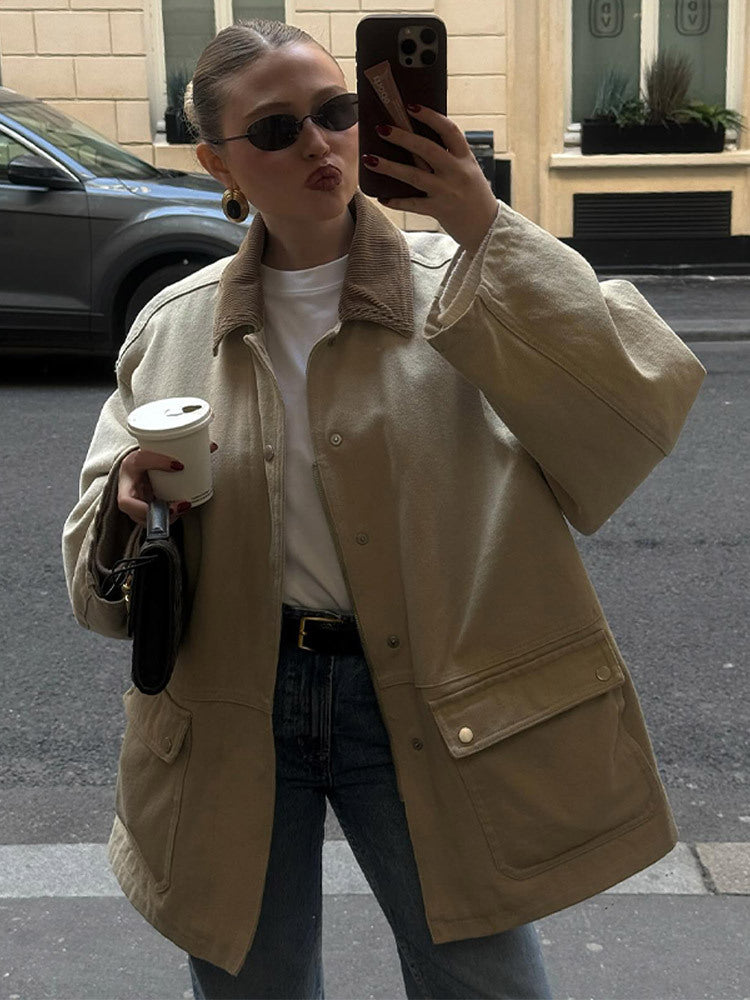 Damer Oversized Utility-Jacka Eva Jonsson-Eva Jonsson