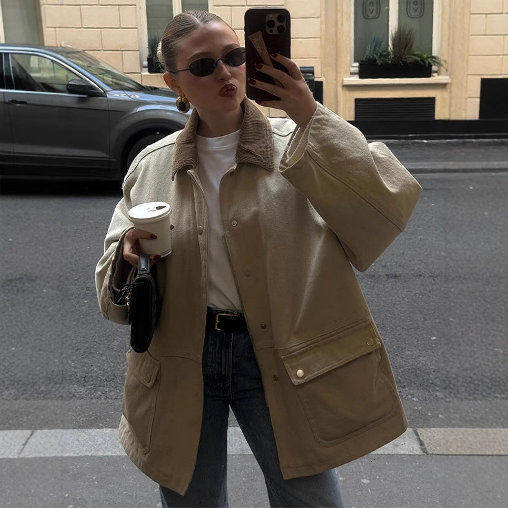 Damer Oversized Utility-Jacka Eva Jonsson-Eva Jonsson