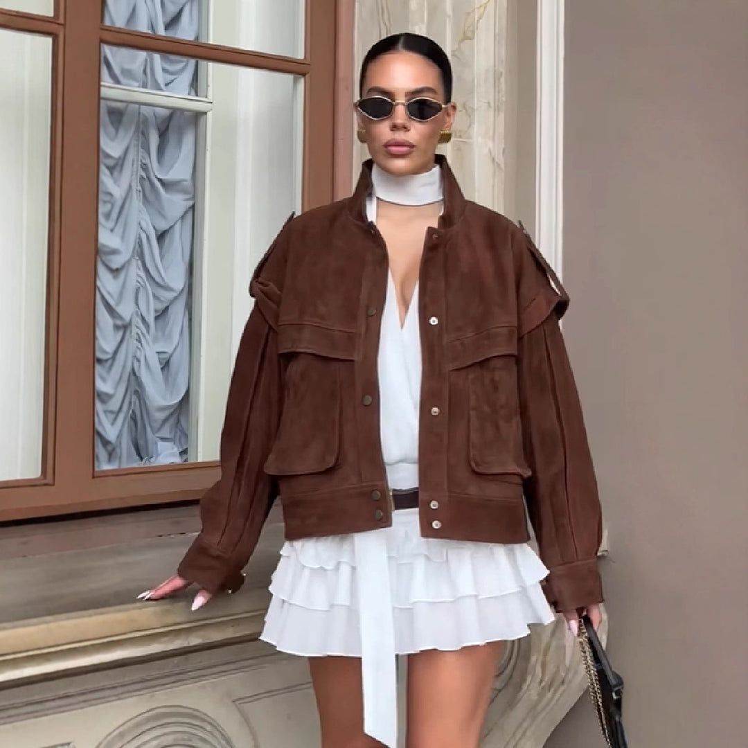 Damer Oversized Velourjacka Mirla-Eva Jonsson