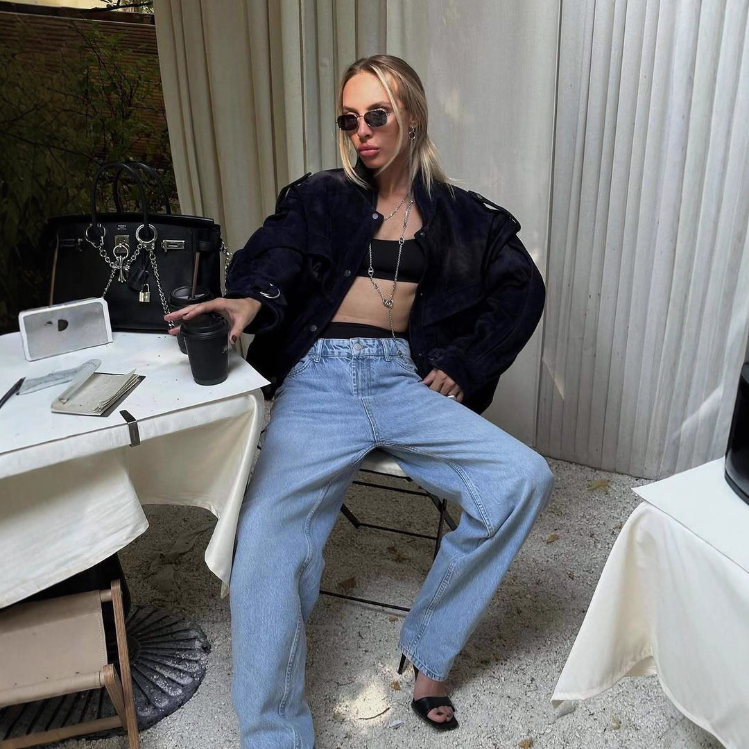 Damer Oversized Velourjacka Mirla-Eva Jonsson