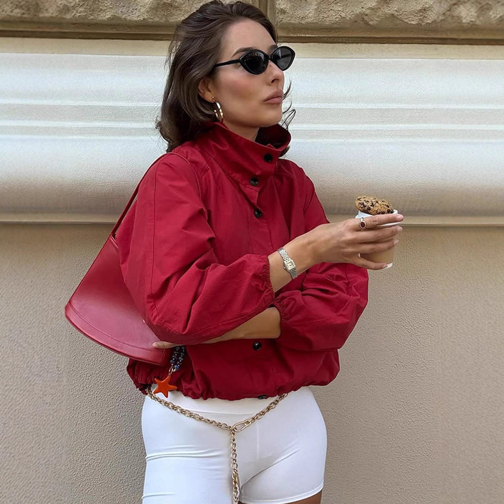 Damer Oversized Vindjacka med hög krage Mirla-Eva Jonsson