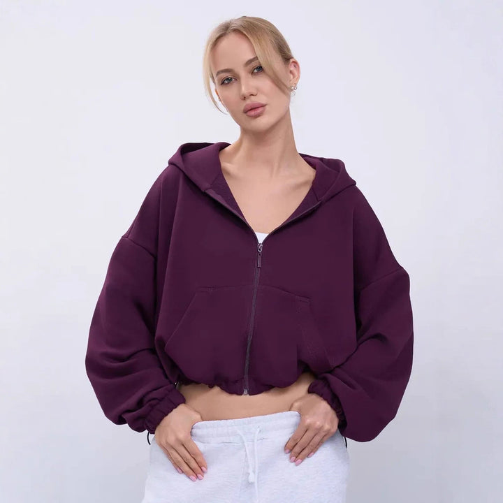 Damer Oversized Zip-Hoodie Mirla-Eva Jonsson