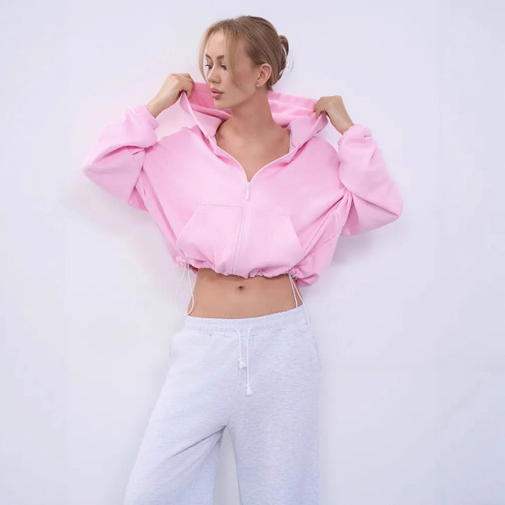Damer Oversized Zip-Hoodie Mirla-Eva Jonsson