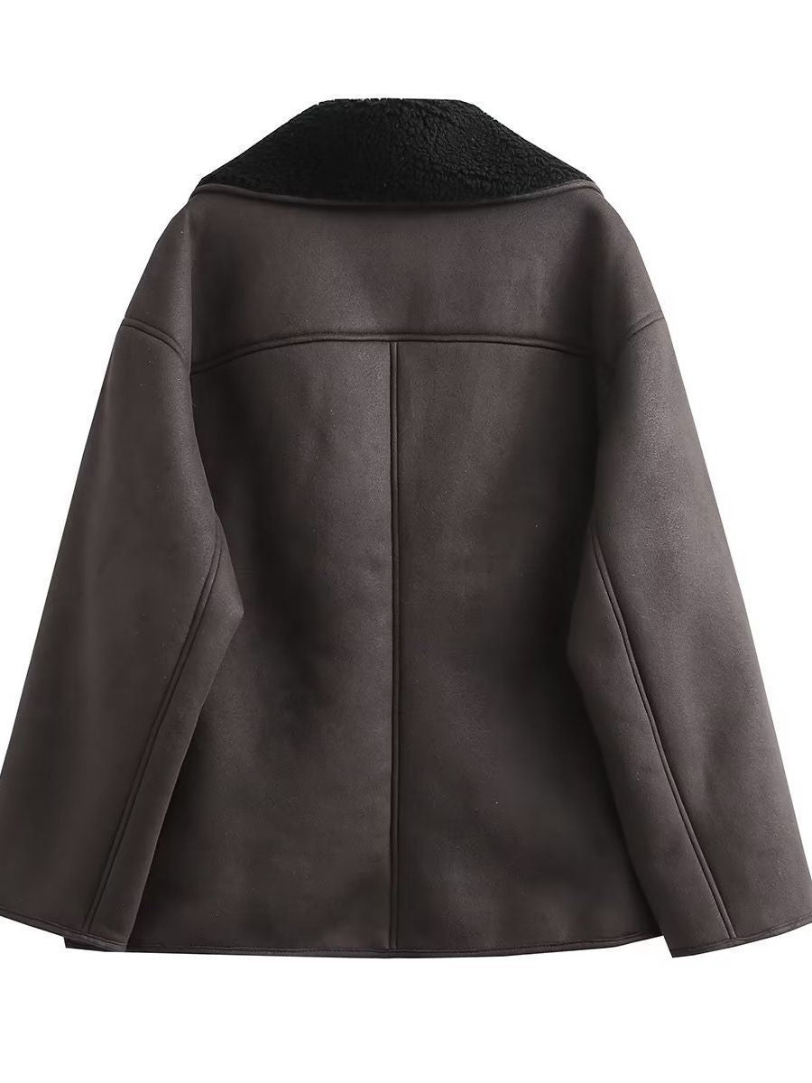 Damer Oversized-bomullsjacka med vadderad krage Mirla-Eva Jonsson