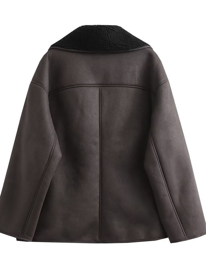 Damer Oversized-bomullsjacka med vadderad krage Mirla-Eva Jonsson