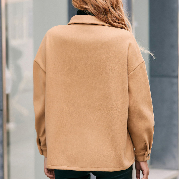Damer Oversized-fleecejacka med praktiska fickor och fashionabel klipp Eva Jonsson-Eva Jonsson