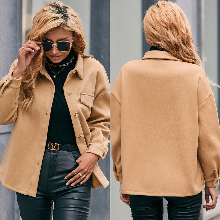Damer Oversized-fleecejacka med praktiska fickor och fashionabel klipp Eva Jonsson-Eva Jonsson