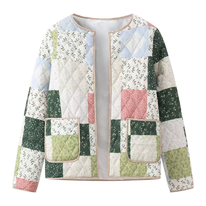 Damer Patchwork-Steppjacka med praktiska fickor Mirla-Eva Jonsson