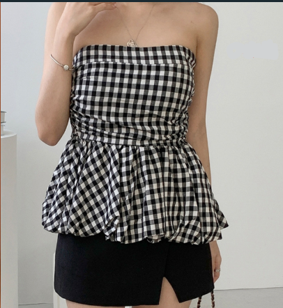 Damer Peplum-top med axelbar design Mirla-Eva Jonsson