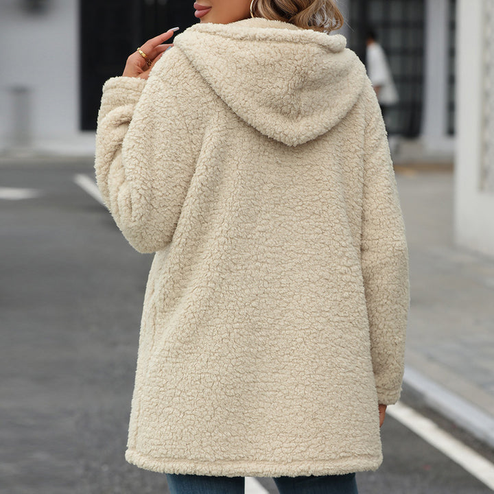 Damer Pl plushig Oversize-jacka med huva och quiltade detaljer Mirla-Eva Jonsson