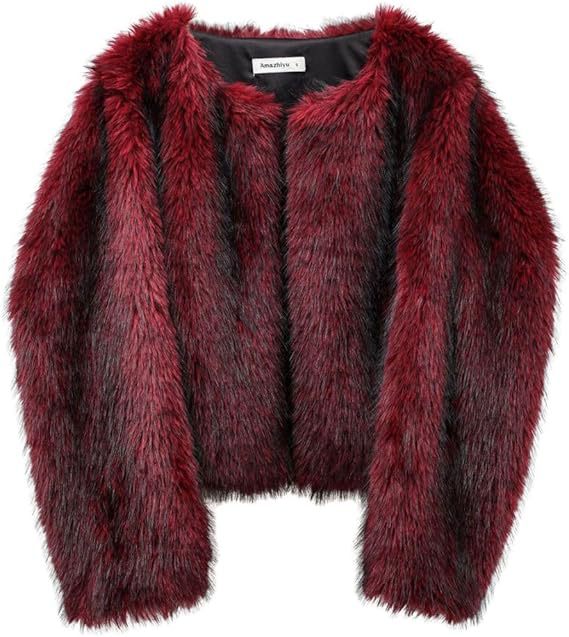 Damer Plush-Cropped-Jacka med elegant pälsdetalj Mirla-Eva Jonsson