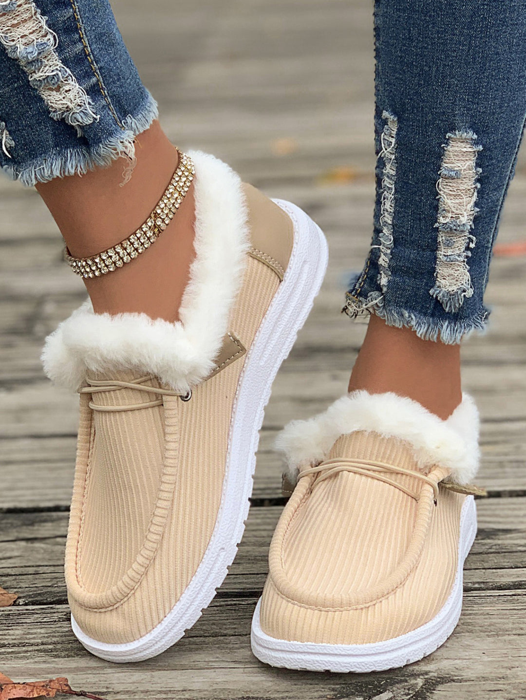 Damer Plysch Slip-On Innegårds skor med mjukt innerfoder Mirla-Eva Jonsson