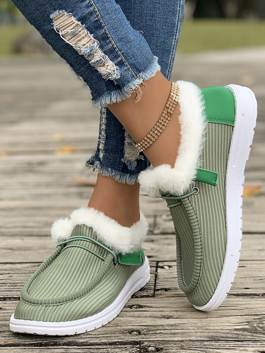 Damer Plysch Slip-On Innegårds skor med mjukt innerfoder Mirla-Eva Jonsson