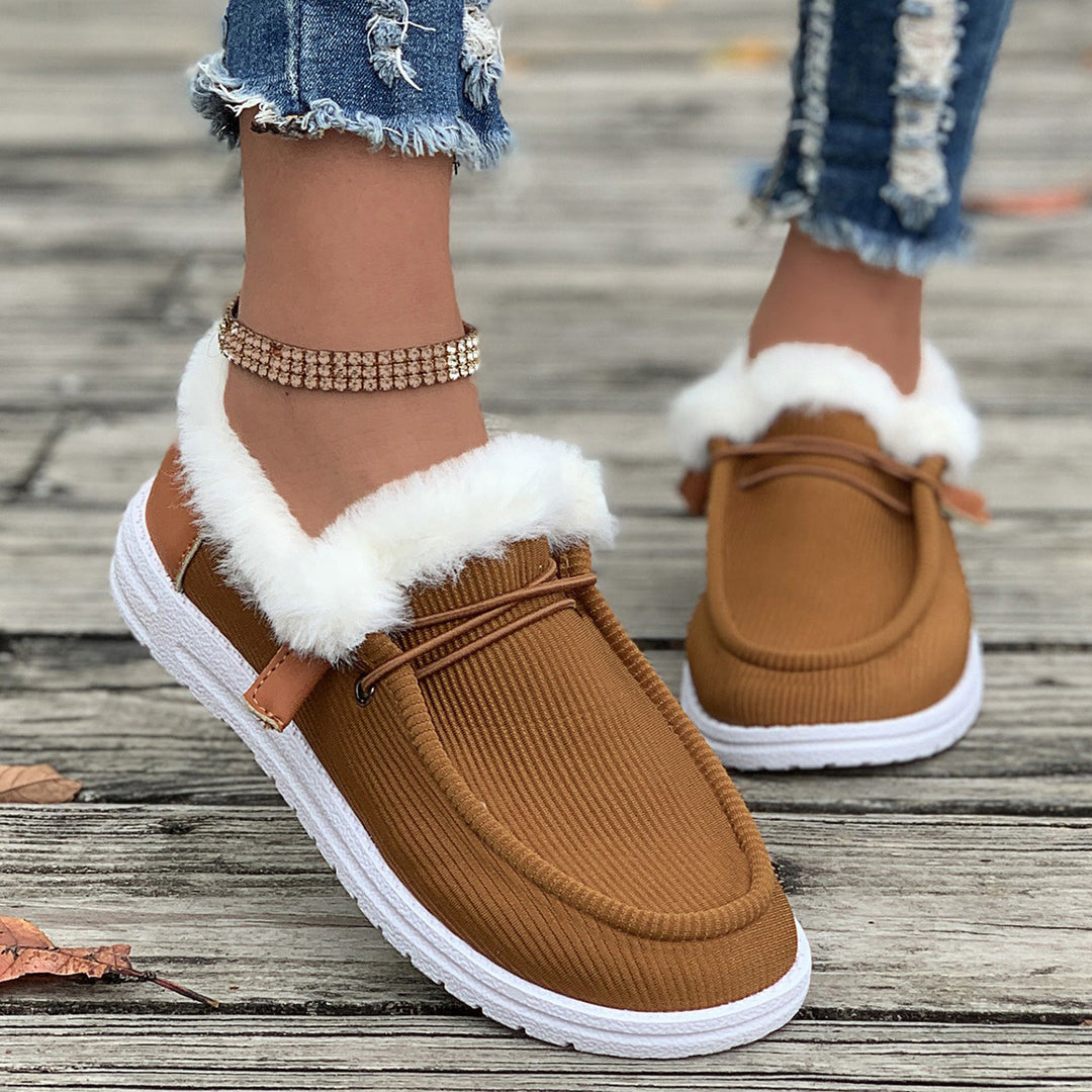 Damer Plysch Slip-On Innegårds skor med mjukt innerfoder Mirla-Eva Jonsson