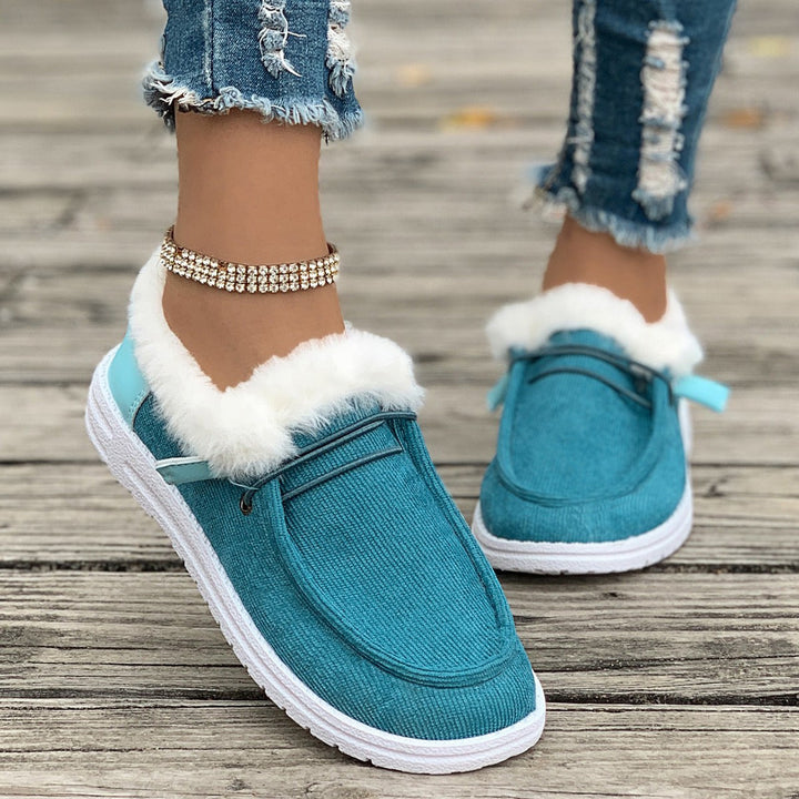 Damer Plysch Slip-On Innegårds skor med mjukt innerfoder Mirla-Eva Jonsson