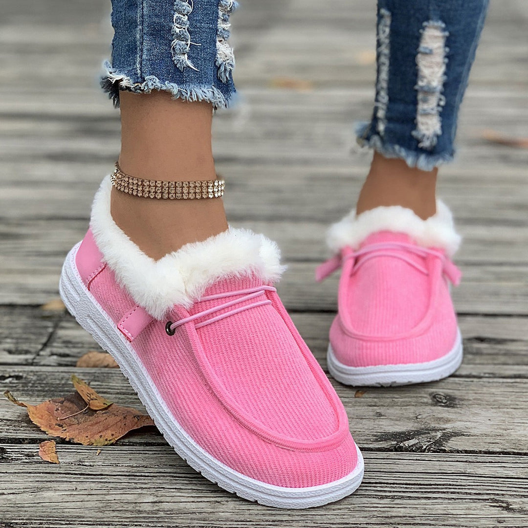 Damer Plysch Slip-On Innegårds skor med mjukt innerfoder Mirla-Eva Jonsson
