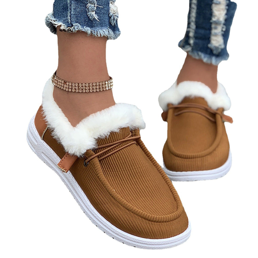 Damer Plysch Slip-On Innegårds skor med mjukt innerfoder Mirla-Eva Jonsson