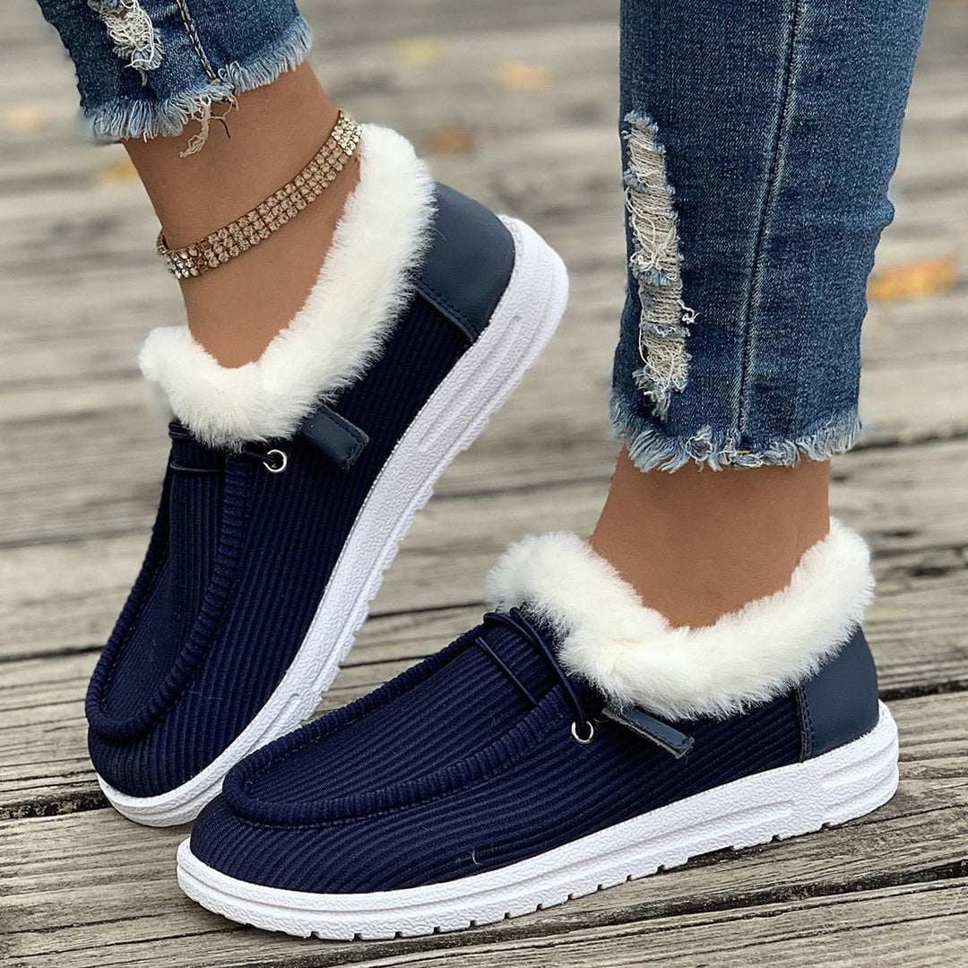 Damer Plysch Slip-On Innegårds skor med mjukt innerfoder Mirla-Eva Jonsson