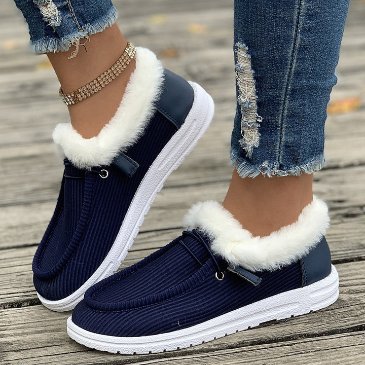 Damer Plysch Slip-On Innegårds skor med mjukt innerfoder Mirla-Eva Jonsson