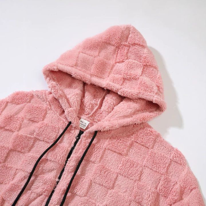 Damer Plyschig Fleecjacka med Huva Eva Jonsson-Eva Jonsson