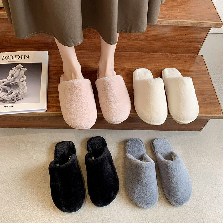 Damer Plyschiga Tofflor i mjukt Fleece-material Mirla-Eva Jonsson