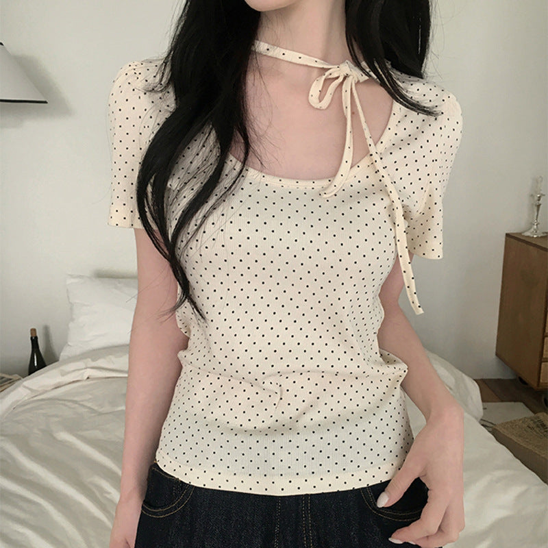 Damer Polka Dot Blus Mirla-Eva Jonsson