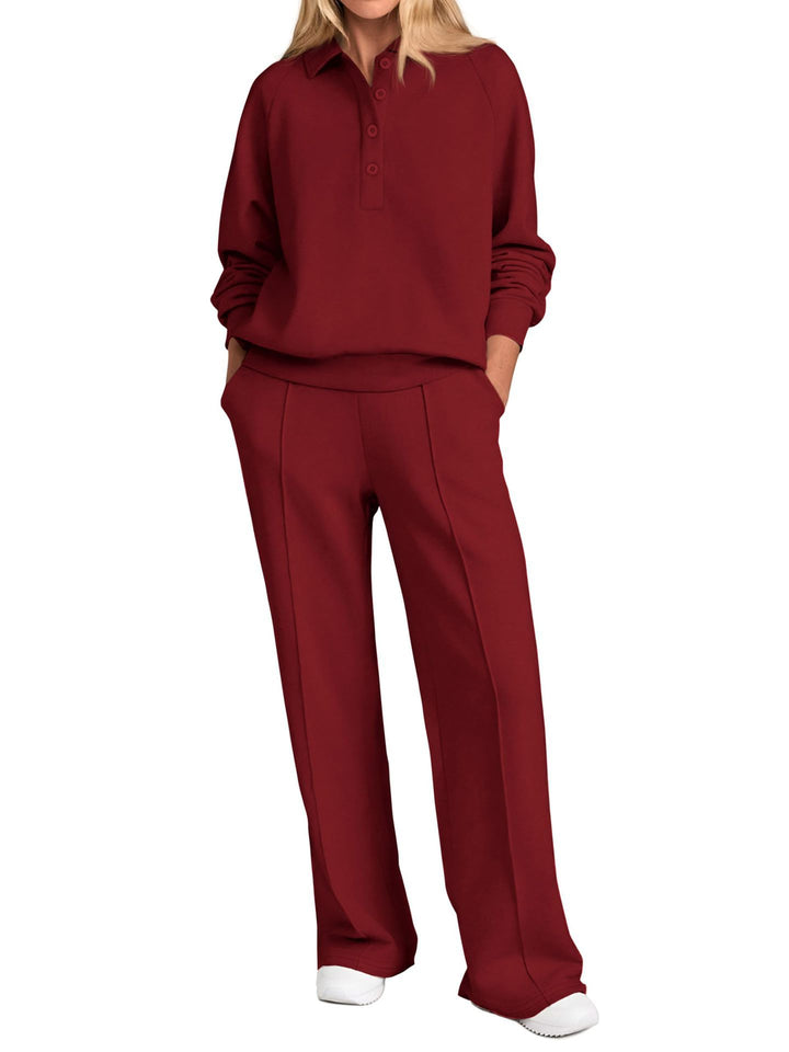Damer Poloshirt och vida fritidsbyxor Mirla-Eva Jonsson
